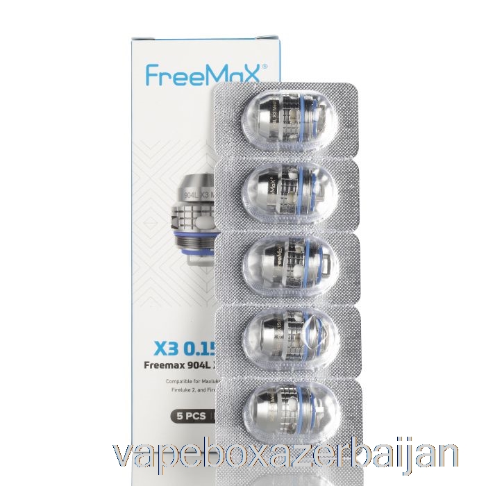 Vape Box Azerbaijan FreeMaX Maxluke 904L X Replacement Coils 0.15ohm 904L X3 Triple Mesh Coils